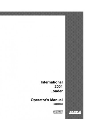 Case IH 2001 Operator`s Manual