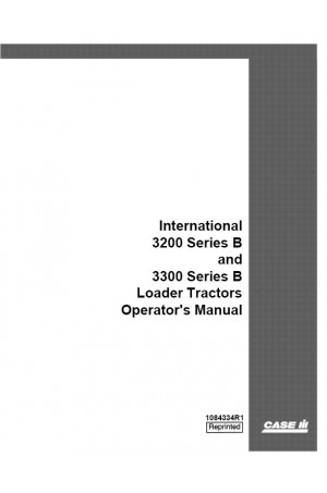 Case IH 3200, 3300 Operator`s Manual