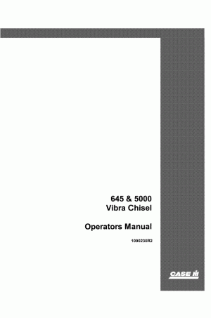 Case IH 5000, 645 Operator`s Manual