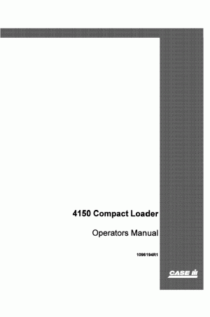 Case IH 4150 Operator`s Manual