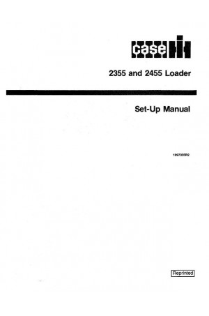 Case IH 2355, 2455 Operator`s Manual