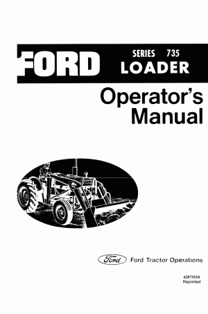 New Holland 735 Operator`s Manual