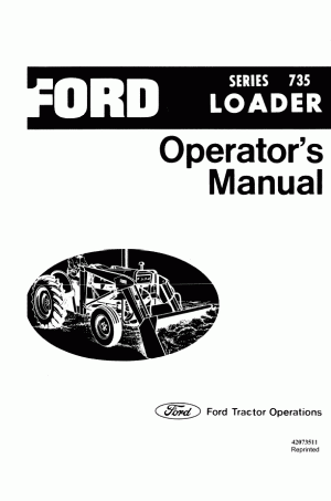 New Holland 735 Operator`s Manual