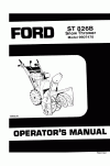 New Holland ST826B Operator`s Manual