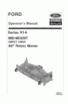 New Holland 914 Operator`s Manual