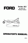 New Holland 951 Operator`s Manual