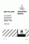 New Holland 716C, 72, 84 Operator`s Manual