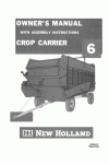 New Holland 6 Operator`s Manual