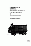 New Holland 8 Operator`s Manual