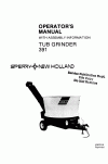 New Holland 391 Operator`s Manual