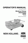 New Holland 900W Operator`s Manual