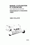 New Holland 790W Operator`s Manual
