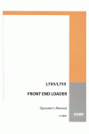 Case L705, L755 Operator`s Manual