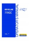 New Holland 770GC Operator`s Manual