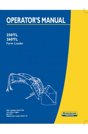 New Holland 250TL, 260TL Operator`s Manual