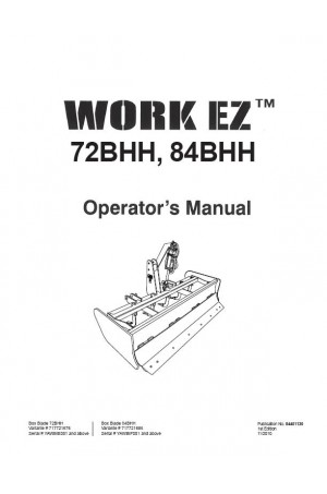 New Holland 72, 84 Operator`s Manual