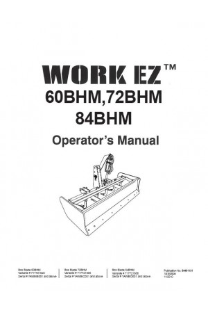 New Holland 60, 72, 84 Operator`s Manual