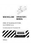 New Holland Boomer 1030, T1110 Operator`s Manual