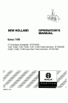 New Holland 716B, 72 Operator`s Manual