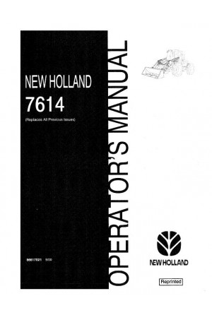New Holland 7614 Operator`s Manual