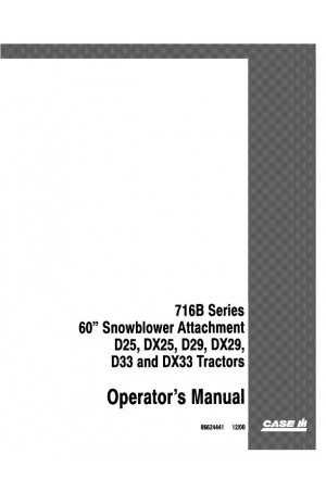 Case IH 716B Operator`s Manual