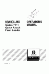 New Holland 7511 Operator`s Manual