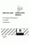 New Holland 52, 716D Operator`s Manual