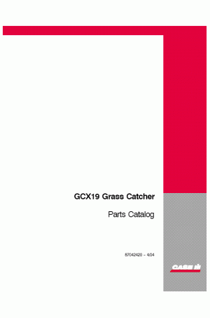 Case IH GCX19 Parts Catalog