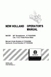 New Holland 2, 84CSR Operator`s Manual