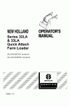 New Holland 32LA, 33LA Operator`s Manual