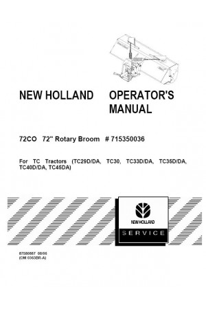 New Holland 72, 72CO Operator`s Manual