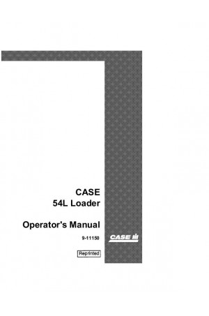 Case IH 1190, 1194, 1290, 1294, 1390, 1394, 54L Operator`s Manual
