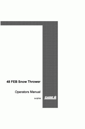 Case IH 48 Operator`s Manual