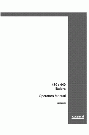 Case IH 430, 440 Operator`s Manual