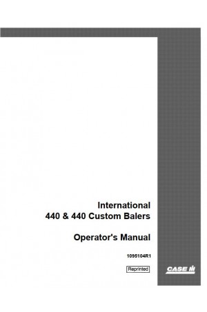 Case IH 440 Operator`s Manual