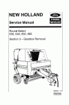 New Holland 3, 630, 640, 650, 660 Service Manual