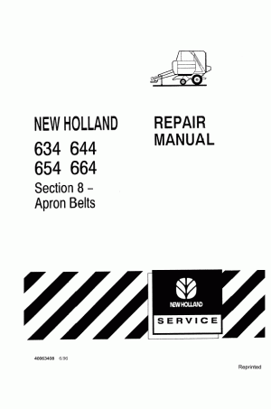 New Holland 634, 644, 654, 664, 8 Service Manual