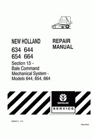 New Holland 634, 644, 654, 664 Service Manual