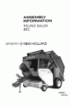 New Holland 852 Operator`s Manual