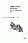 New Holland 54A Operator`s Manual