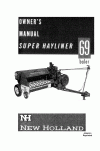 New Holland 69 Operator`s Manual