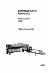 New Holland 269 Operator`s Manual