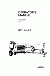 New Holland 271 Operator`s Manual