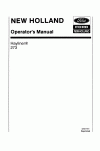 New Holland 273 Operator`s Manual