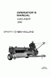 New Holland 290 Operator`s Manual