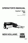New Holland 426 Operator`s Manual
