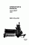 New Holland 500 Operator`s Manual