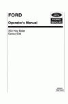New Holland 350 Operator`s Manual