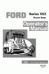 New Holland 552 Operator`s Manual