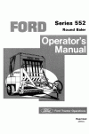 New Holland 552 Operator`s Manual